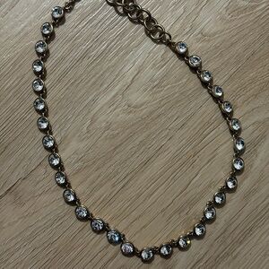 Givenchy Gold-Tone Clear Crystal Station Necklace